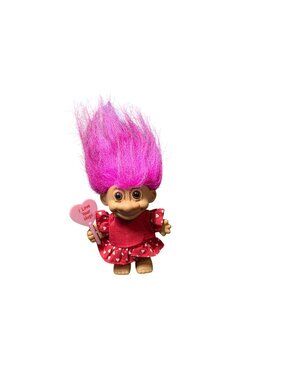 Vintage Russ Berrie Troll Doll Valentine I Love Your Hugs